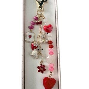 Eye Candy Los Angeles Valentine's Day Bag Charm Keychain - NIB